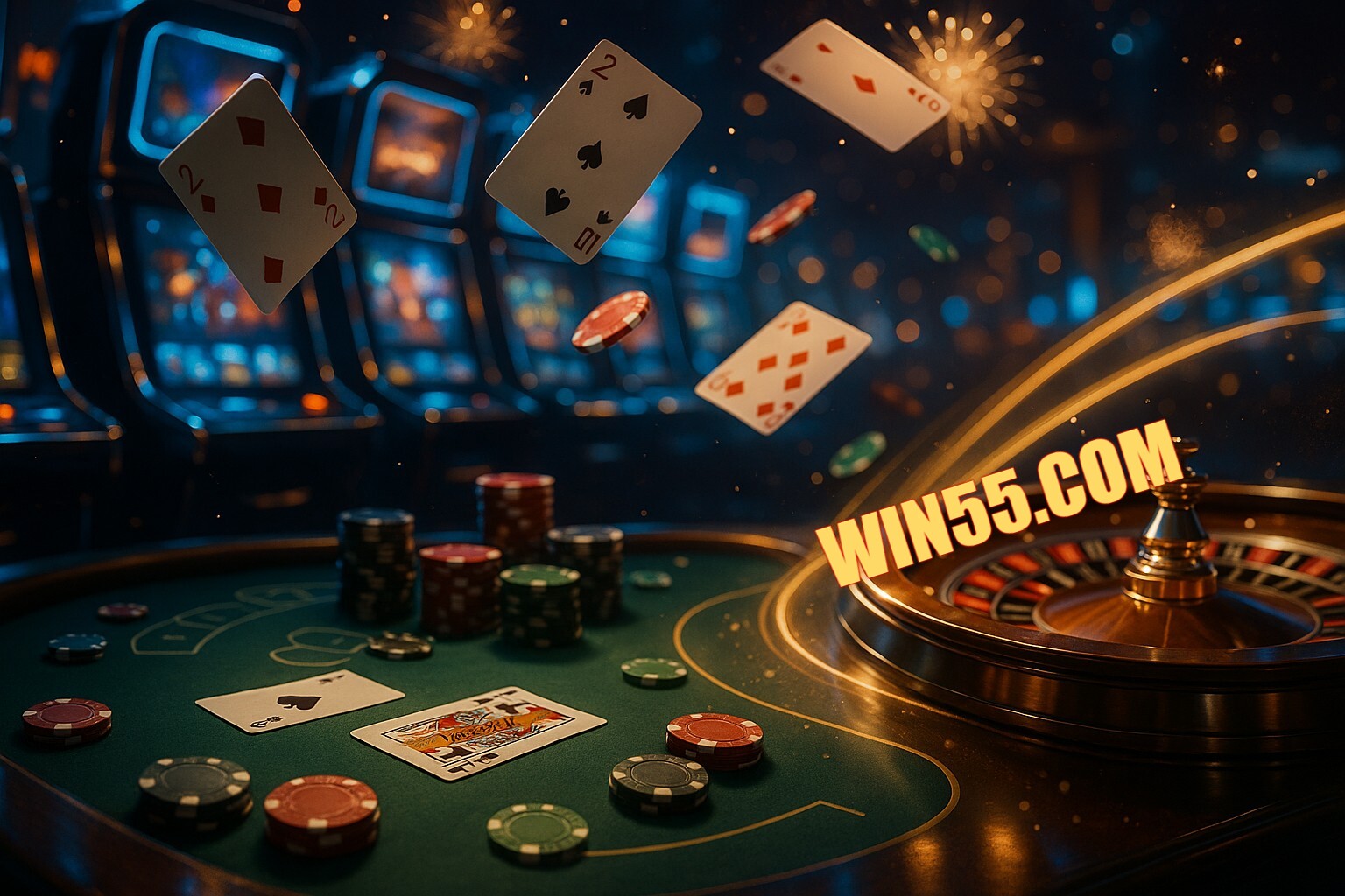 Jogos emocionantes no WIN55.COM